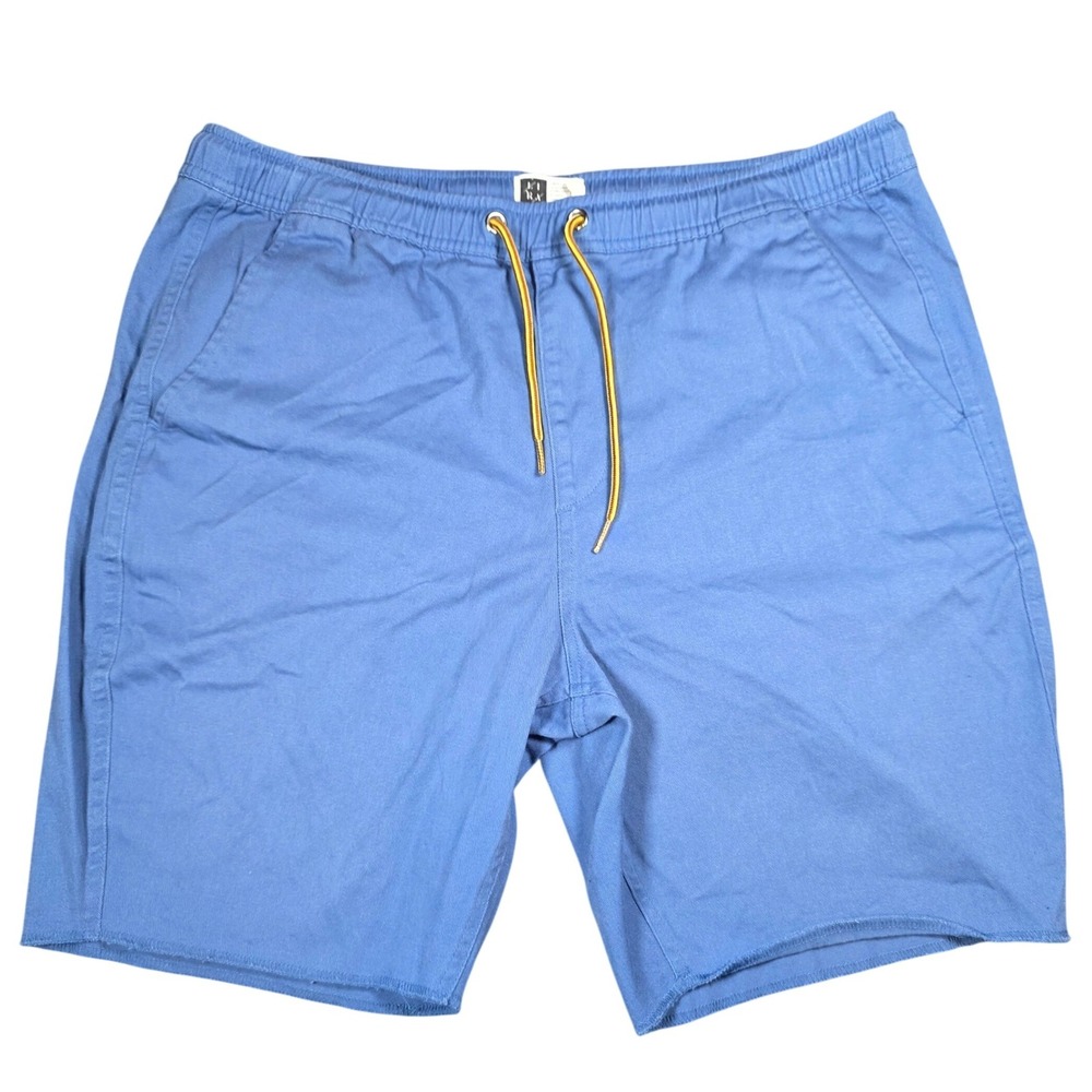 LIRX Clothing Mens Blue Elastic Waist Drawstring Shorts TJ10099 Size XL NWT